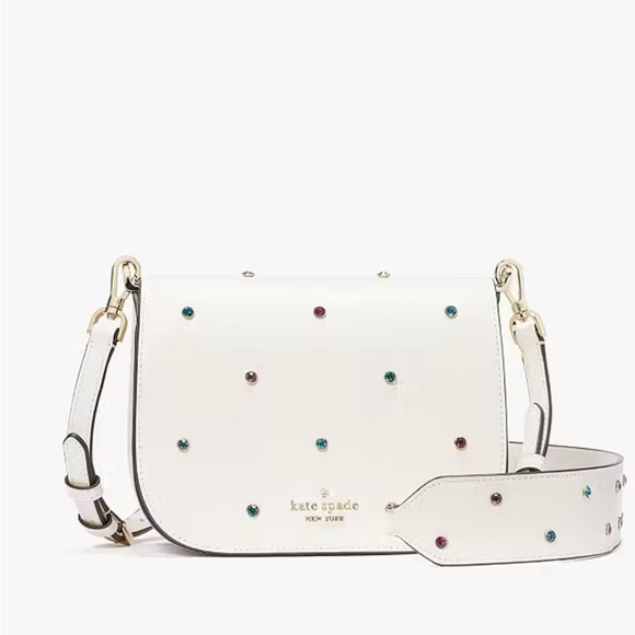 kate spade Handbags - Kate Spade White Multicolor Studded Crossbody Bag
